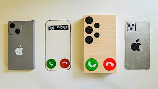 iPhone 16 Wooden vs Samsung Galaxy S26 Steel incoming call cardboard