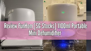 Review FunHom [SG Stocks] 1100ml Portable Mini Dehumidifier Low Noise for Home Bedroom Damp with 7 C