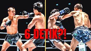 Sekali Pukul Langung Jatuh! KO 6-DETIK Dari Capitan Petchyindee!! | ONE Super Series