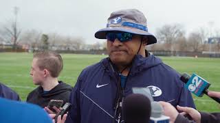 BYU Football | Spring Practice Media | Kalani Sitake | March 29, 2023