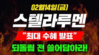 [긴급속보]02월14일(금)스텔라루멘\