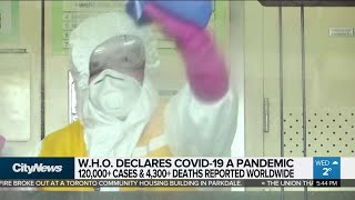 World Health Organization declares COVID-19 a pandemic