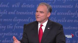 VP debate: 'This is important Elaine' - Tim Kaine snipes at moderator