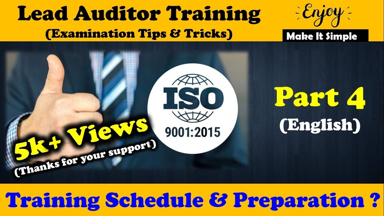 ISO 9001 : 2015 Lead Auditor Training Course, Exam Tips "Part 4 ...