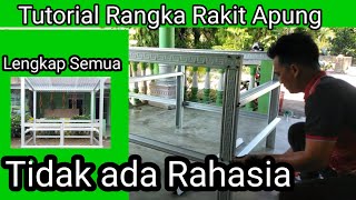 Cara Membuat Rangka HIDROPONIK RAKIT APUNG 2x1 meter.  How to make a floating raft Hydroponic order