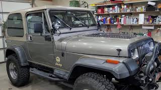 Found it ,jeep yj under dash water leaks Fixed!