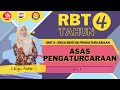 RBT TAHUN 4 : UNIT 6 REKA BENTUK PENGATURCARAAN - ASAS PENGATURCARAAN (MS 78-79)