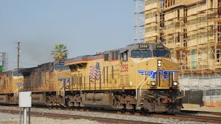 Fast Freight Trains! Railfanning Pomona, CA 10/17/2020