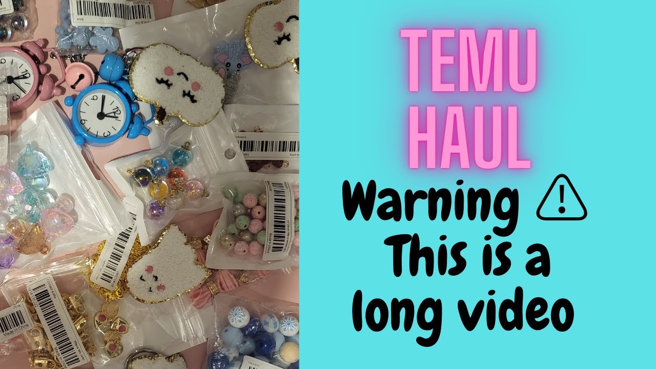 Temu Craft Haul Youtube