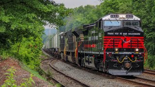 NS 24X at Piscataway with NS 4822 (moving the weight of the world) heritage unit leading!