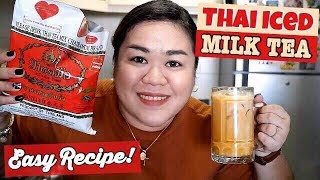 HOW TO MAKE AUTHENTIC THAI ICED MILK TEA (CHA YEN) - EASY RECIPE | IRISH AYZ