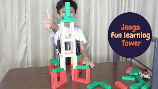 Tower with Jenga blocks | Build an awesome jenga tower | Fun learning | Activity for kids