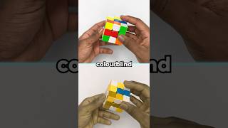 Rubik's cube but i'm Colourblind...