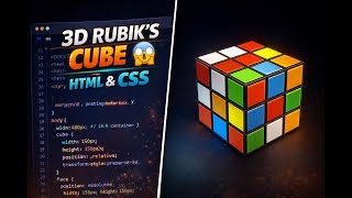 Create a 3D Rubik’s Cube with HTML & CSS 🔥 Step-by-Step Tutorial | Coding for Beginners