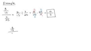 Complex Fraction Example 1