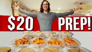 $20 FOR A WEEK OF VEGAN FOOD | Cheap & Easy Meal Prep!