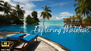 Travel to the island of Maldives to enjoy the beauty of nature and luxurious lodging | 4K ultra HD |