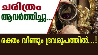 ചരിത്രം ആവര്‍ത്തിച്ചു...രക്തം വീണ്ടും ദ്രവരൂപത്തില്‍...! | Sunday Shalom | Ave Maria