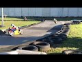 ohvale gp 0 190cc daytona on a go kart track