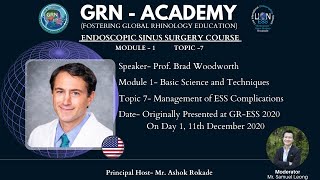 ‘GRN-ACADEMY' - ESS, Module 1 - Topic 7 - Management of ESS Complications - Prof. Brad Woodworth