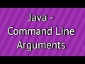 Java Command Line Arguments
