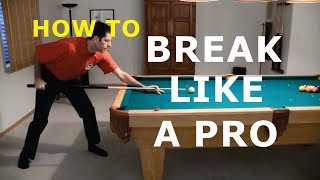 Pool BREAK SHOT Technique Advice - How to Break