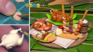 【MHW】モンハンに登場するミニチュアハンター飯作り　DIY Miniature Monster Hunter World Meal