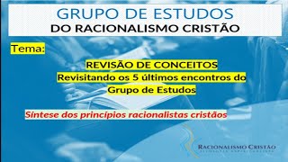 G.E.R.C. - Tema: Revisão de Conceitos - Revisitando os 5 últimos encontros  do Grupo de Estudos