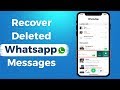 How to Recover Deleted WhatsApp messages from iPhone (Without Backup) Retrieve Whatsapp Messages