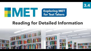 Prepare for the Michigan English Test (MET): Reading for Detailed Information