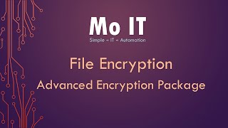 Advanced Encryption Package - File Encryption