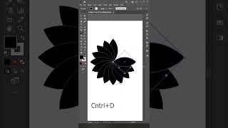 Designing a Beautiful #flower  #icon  for #logos  in #illustrator | #shorts