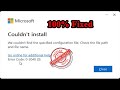 Fix:- Microsoft Office Couldn't Install, Error Code 0-2048 (0) ✅