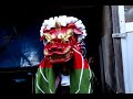 lion dance in izumozaki niigata prefecture japan（日本新潟県、出雲崎の獅子舞）