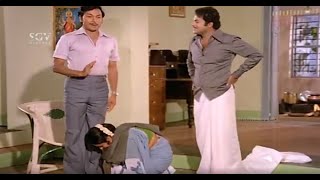 Dr. Rajkumar Blesses His Friend's Wife Comedy Scene | Vasantha Geetha Kannada Movie |Srinivasamurthy