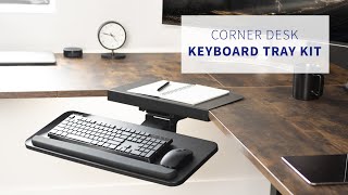 MOUNT-KB03B-C Corner Desk Keyboard Tray by VIVO