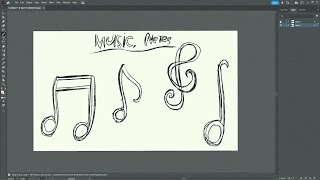 Illustration timelapse with me The Notes of Music!