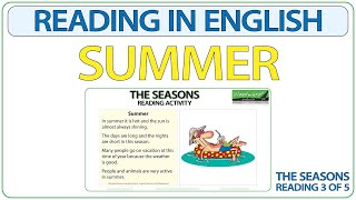 English Story - SUMMER - Reading in English - The Seasons Reading 3 of 5