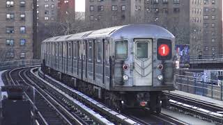 [HD] IRT Subway: South Ferry Bound R62A (1) Train Bypassing 231st St