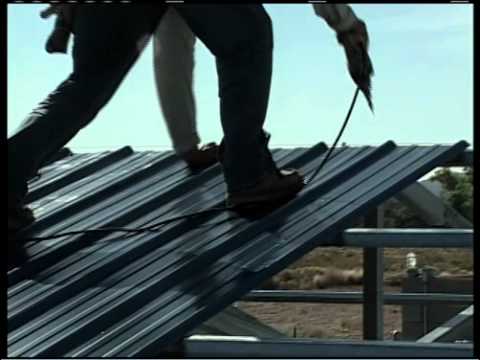 Metal Building Installation Step 19: Roof Panels - YouTube