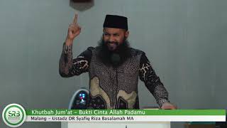 Khutbah Jum'at -  Bukti Cinta Allah