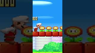 Mario vs  999 Mini Mushrooms and Fire Flowers in New Super Mario Bros. DS ?
