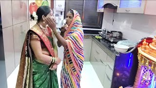 जरीची साडी सोन्याचं बटण |#kavitapatilvlogs #cooking #daylivlog #marathisong