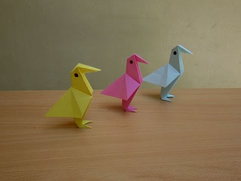 How To Make A Simple Paper Bird Easy Tutorials Download Mp4