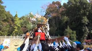 魚吹八幡神社　熊見子供屋台村練り出立ち（平成２９年１１月５日）