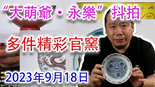 【大萌爺·永樂·抖拍·2023年9月18日】多件珍貴雍乾官窯！瞭解一綫市場行情，海外淘寶必看！ #古董 #收藏 #拍賣 #抖音 #大萌爺