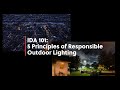 IDA 101: The 5 Principles for Responsible Outdoor Lighting