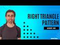 Right Triangle Star Pattern in JavaScript | Pattern Printing Series Javascript