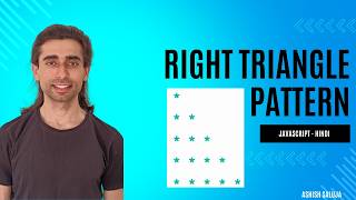 Right Triangle Star Pattern in JavaScript | Pattern Printing Series Javascript
