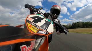 Circuito internazionale di latina sagittario crash ktm 450 motard